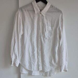 Wilfred White Casual Button Down Shirt